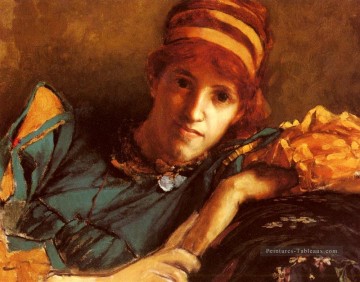 Portrait de Mlle Laura Theresa Epps romantique Sir Lawrence Alma Tadema Peinture à l'huile